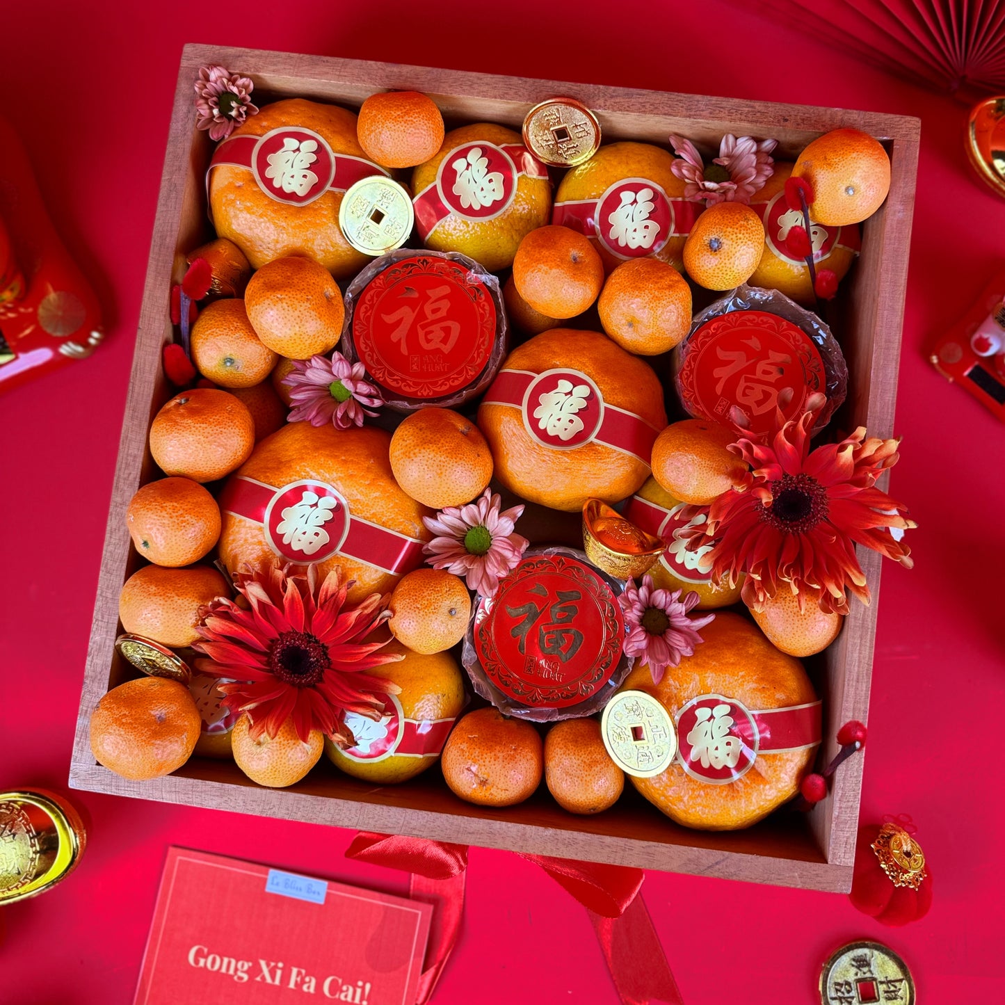 Mandarin Orange Wooden Box