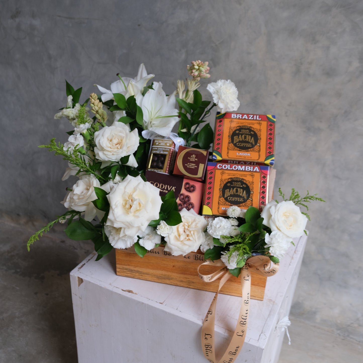 Bliss Godiva & Bacha Bloom Hamper