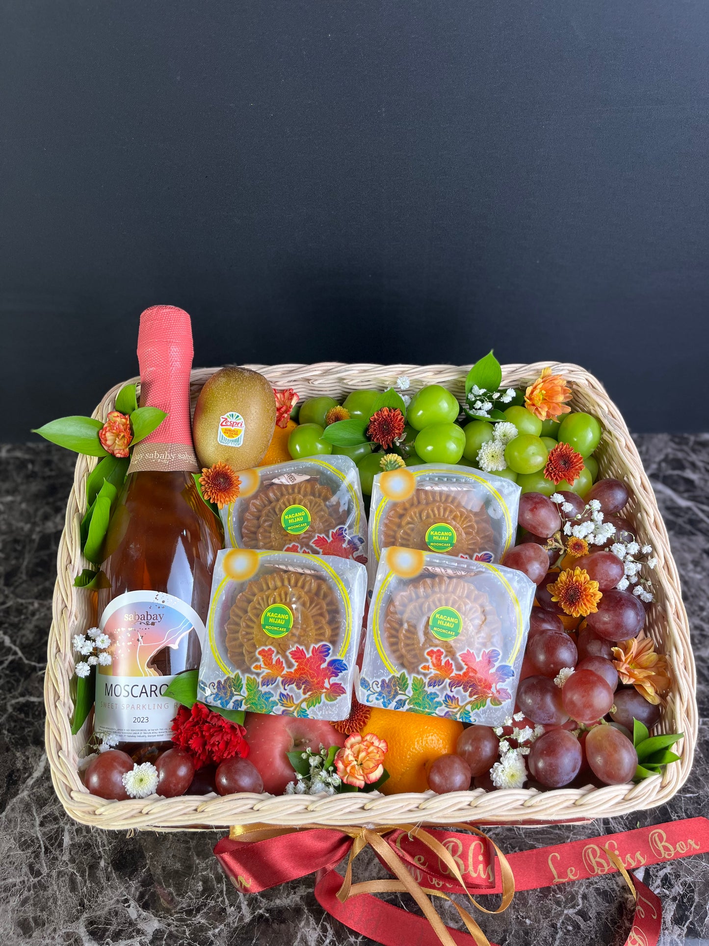 Mooncake Wine Fruit Hamper