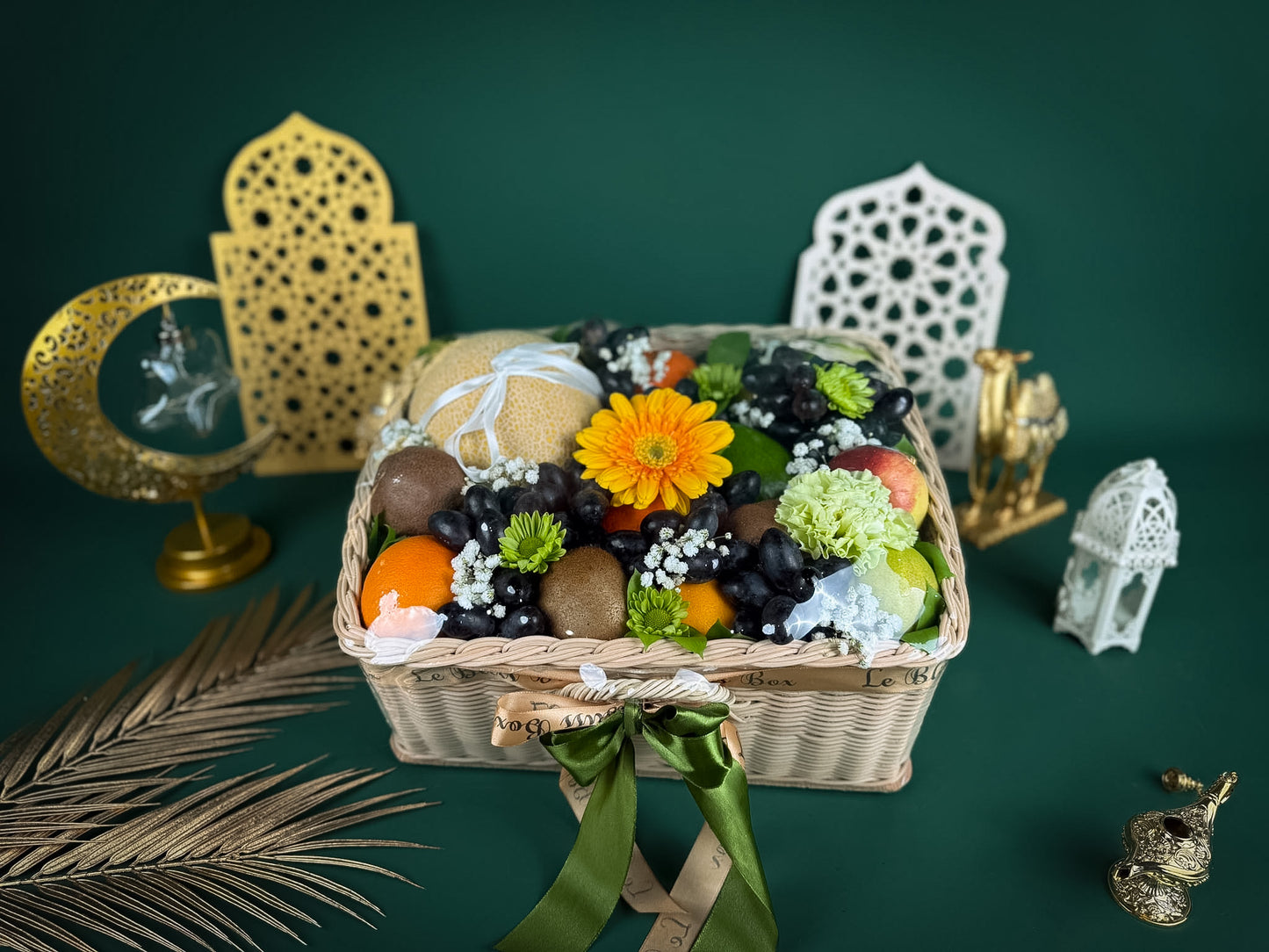 Ramadan Melon Fruit Rattan Box