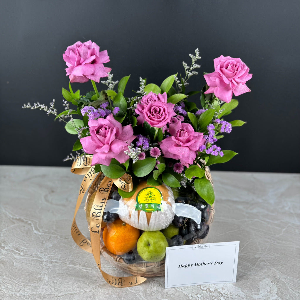 Lilac Sonata Blooming Fruit Basket