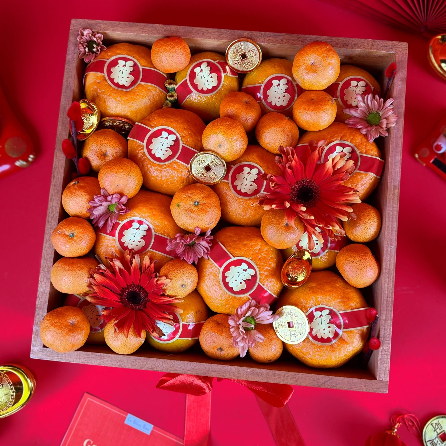 Mandarin Orange Wooden Box