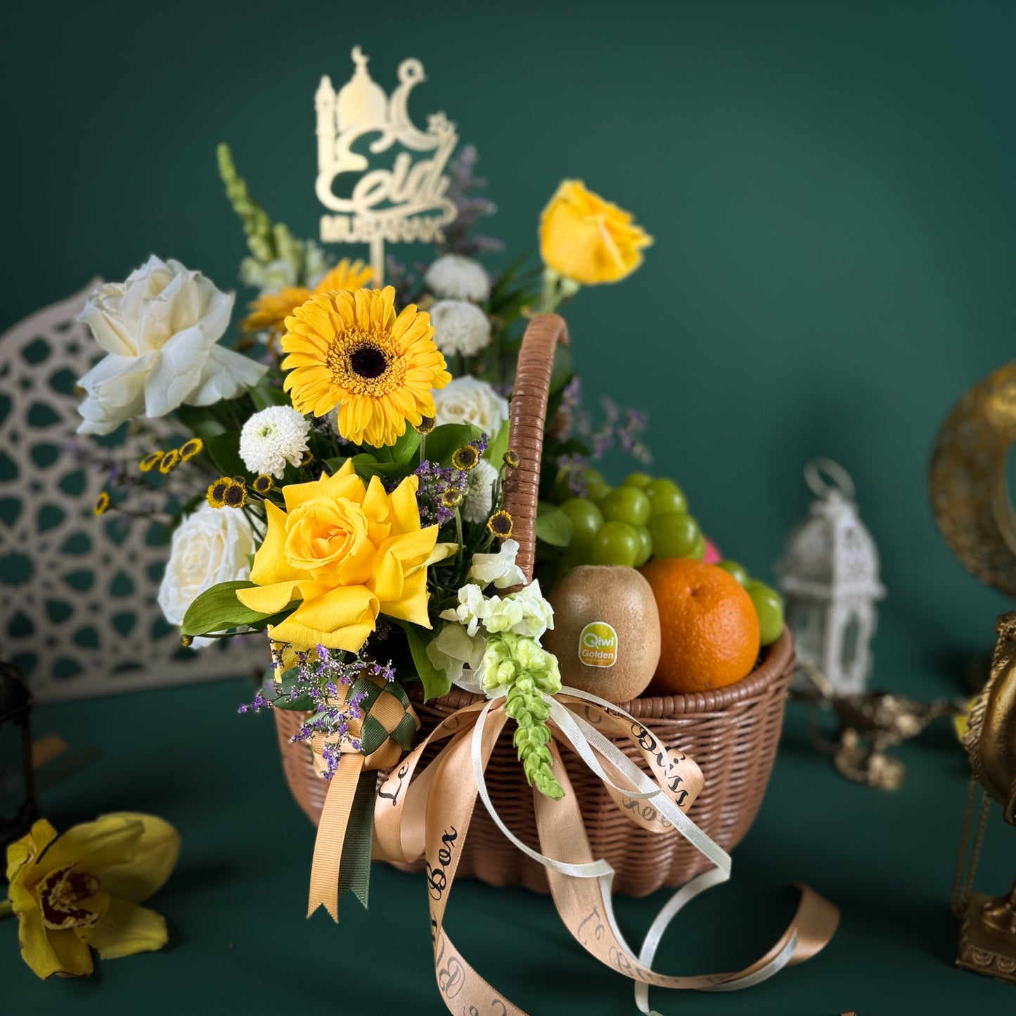 Golden Eid Bloom Basket