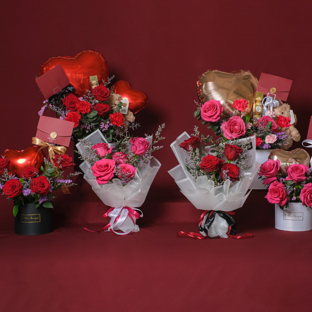 Love's Extravaganza: The Ultimate Valentine's Grandeur Package - Le Bliss Bouquet