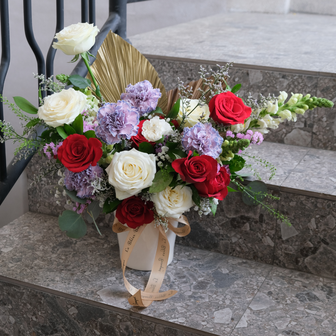 Elegant Red Lilac Vase