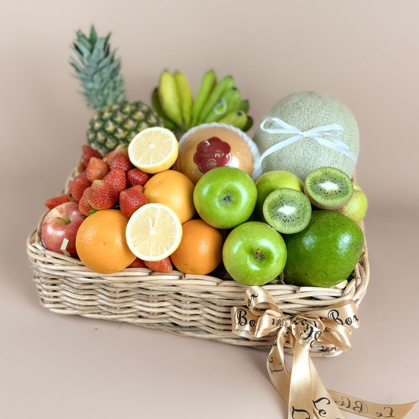 Colorful Summer Rattan Basket