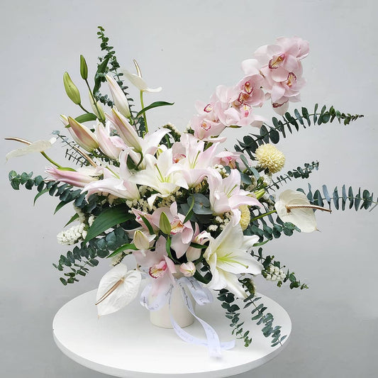 Grand Lily Cymbidium Vase Arrangement