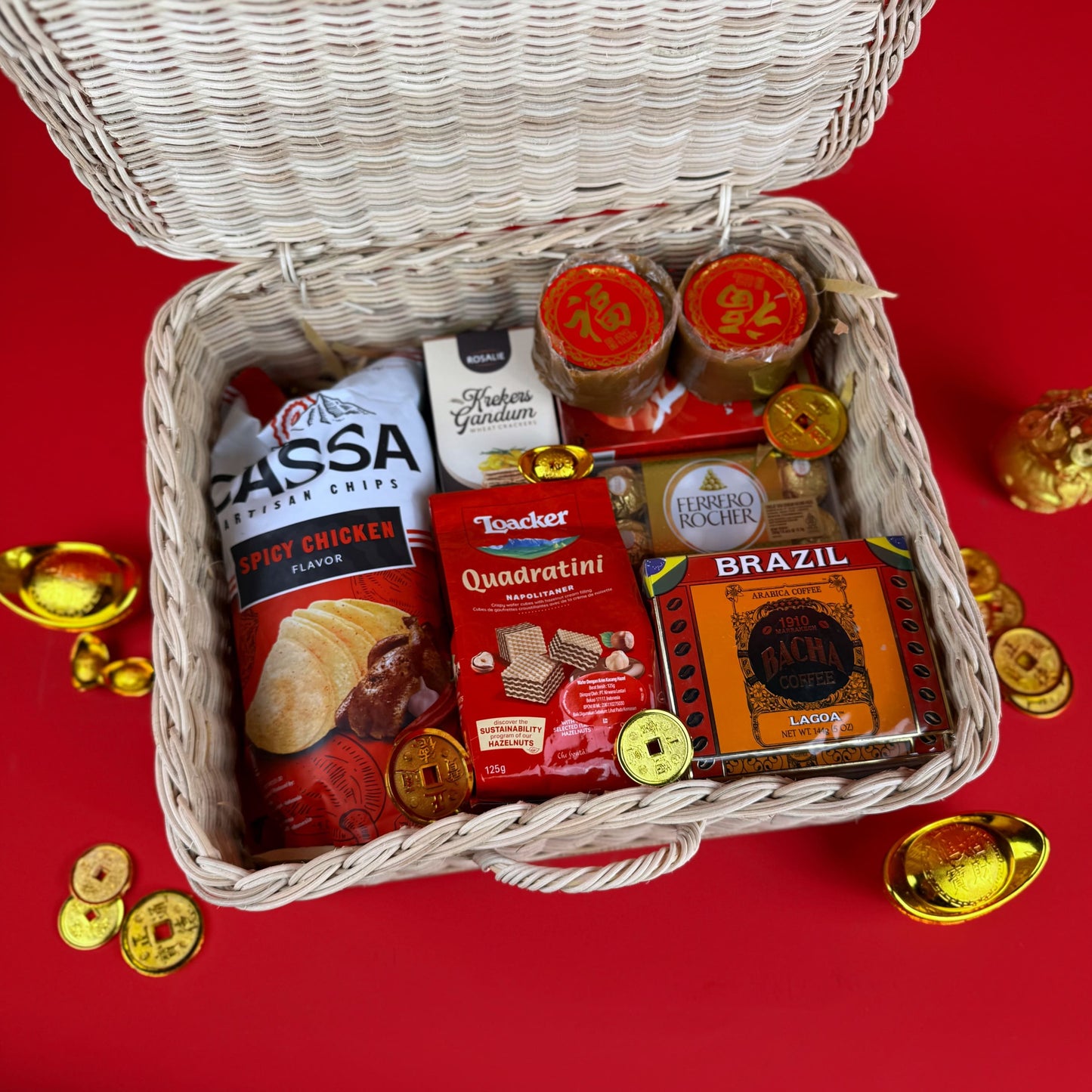 Lunar Prosperity Rattan Hamper