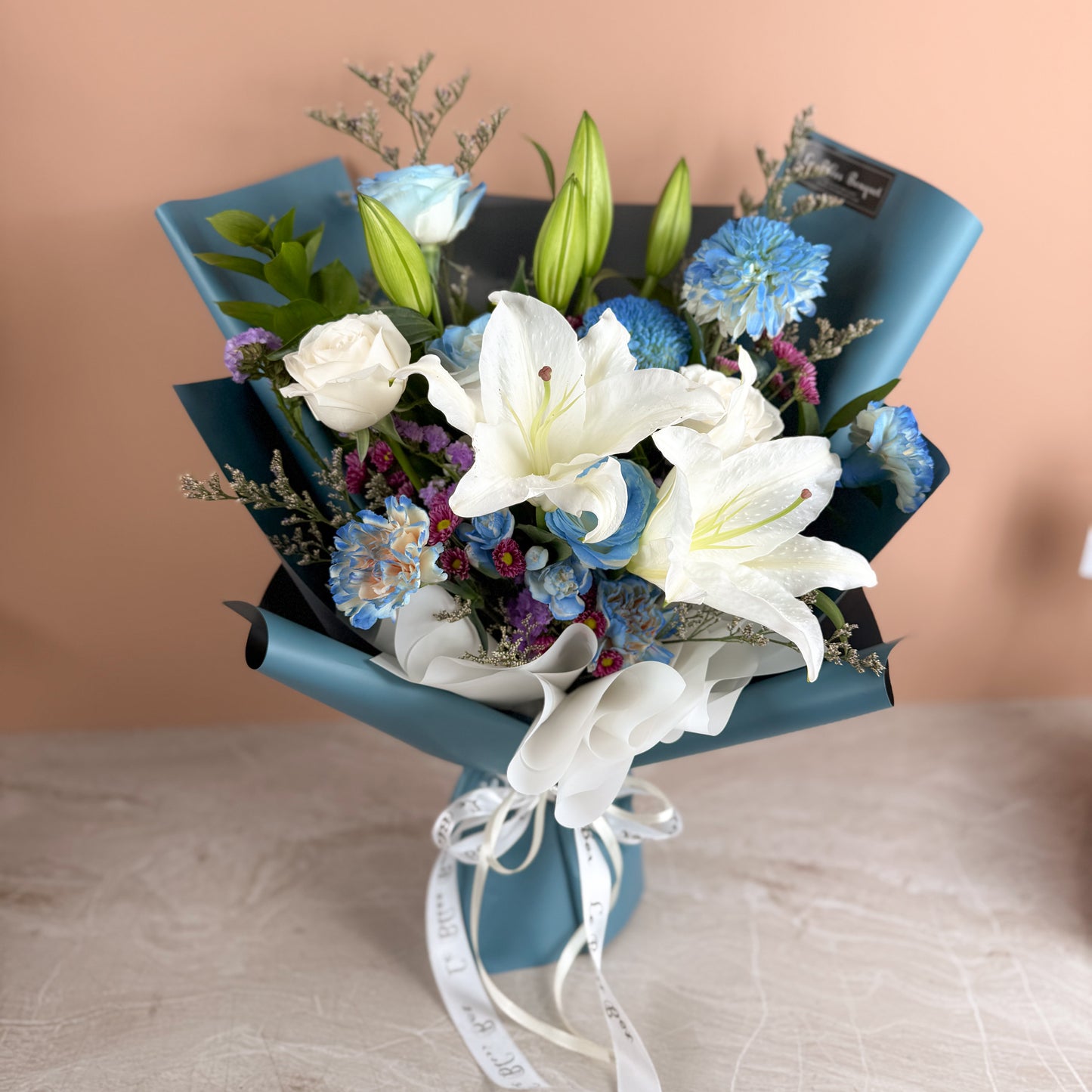 Blue Bouquet in a Vase