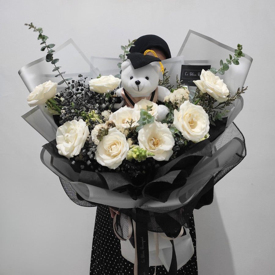 Monochrome Graduation Bouquet