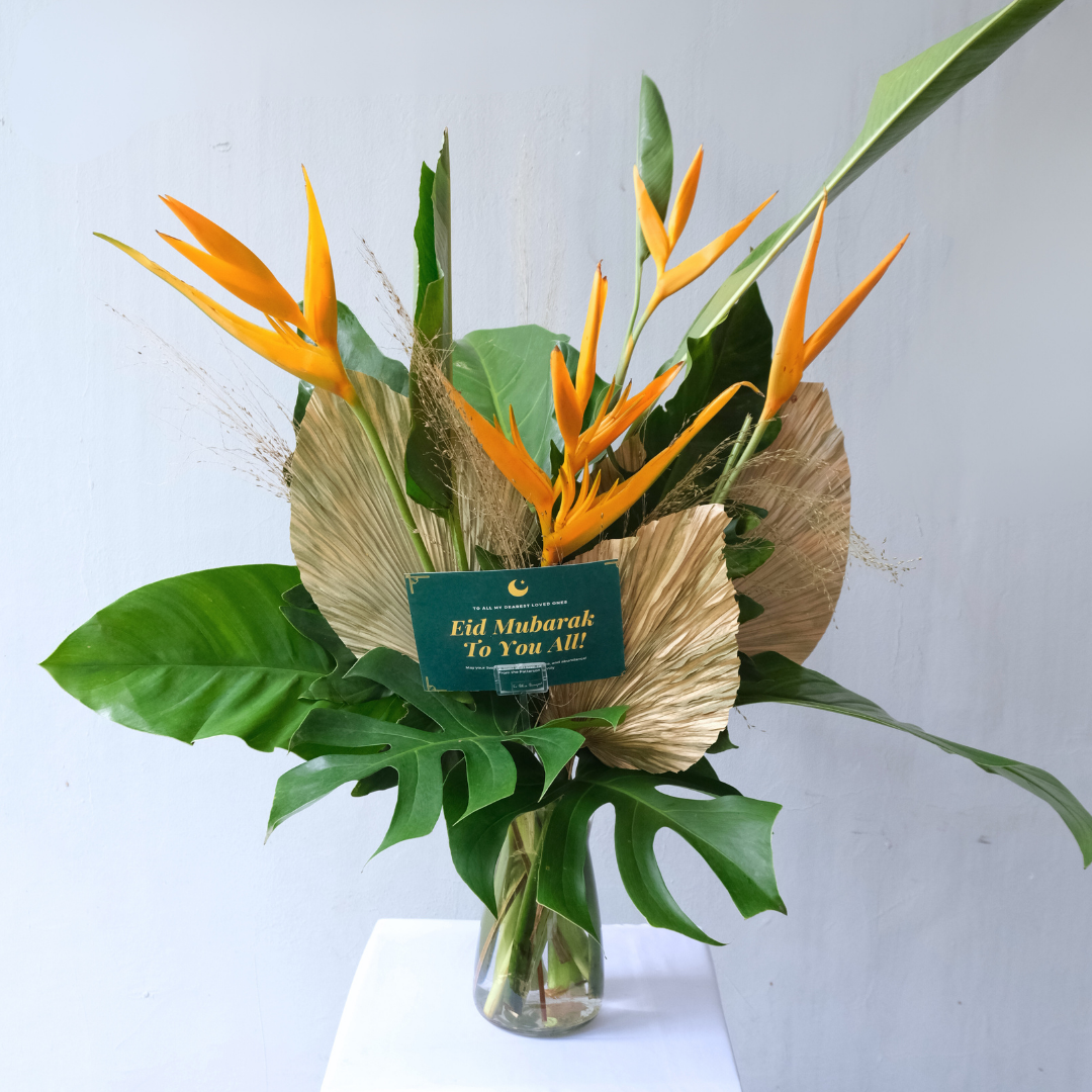 Tropical Green Vase - Le Bliss Bouquet