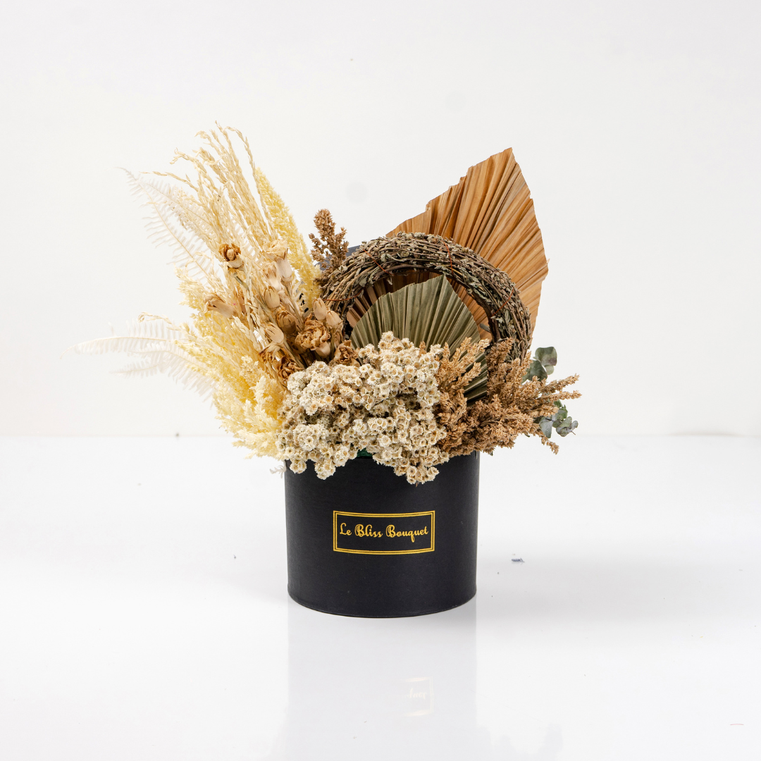 Earthy Tone Everlasting Bloombox 2nd Home Decor Collection - Le Bliss Bouquet