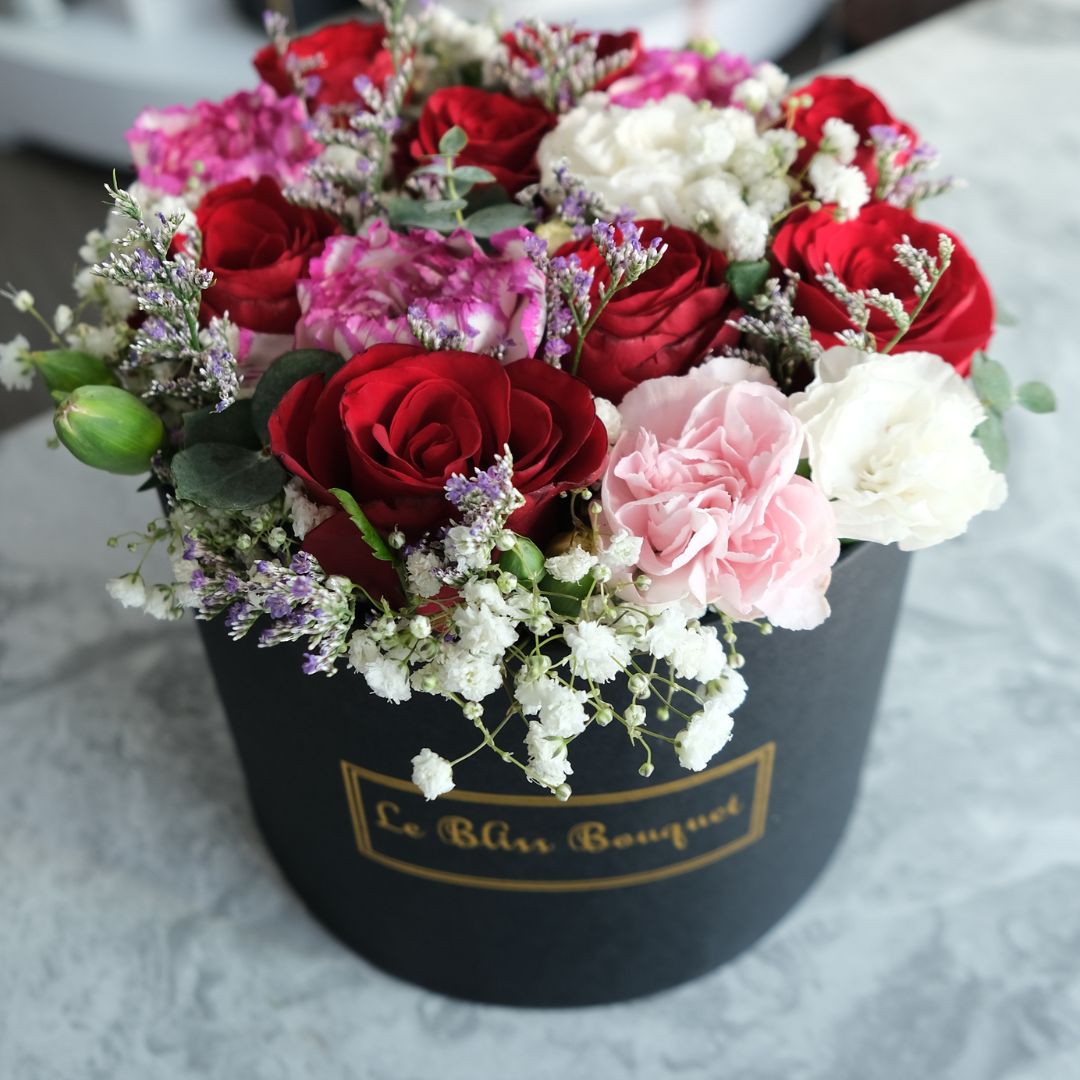 Petite Flat Bloombox - Le Bliss Bouquet