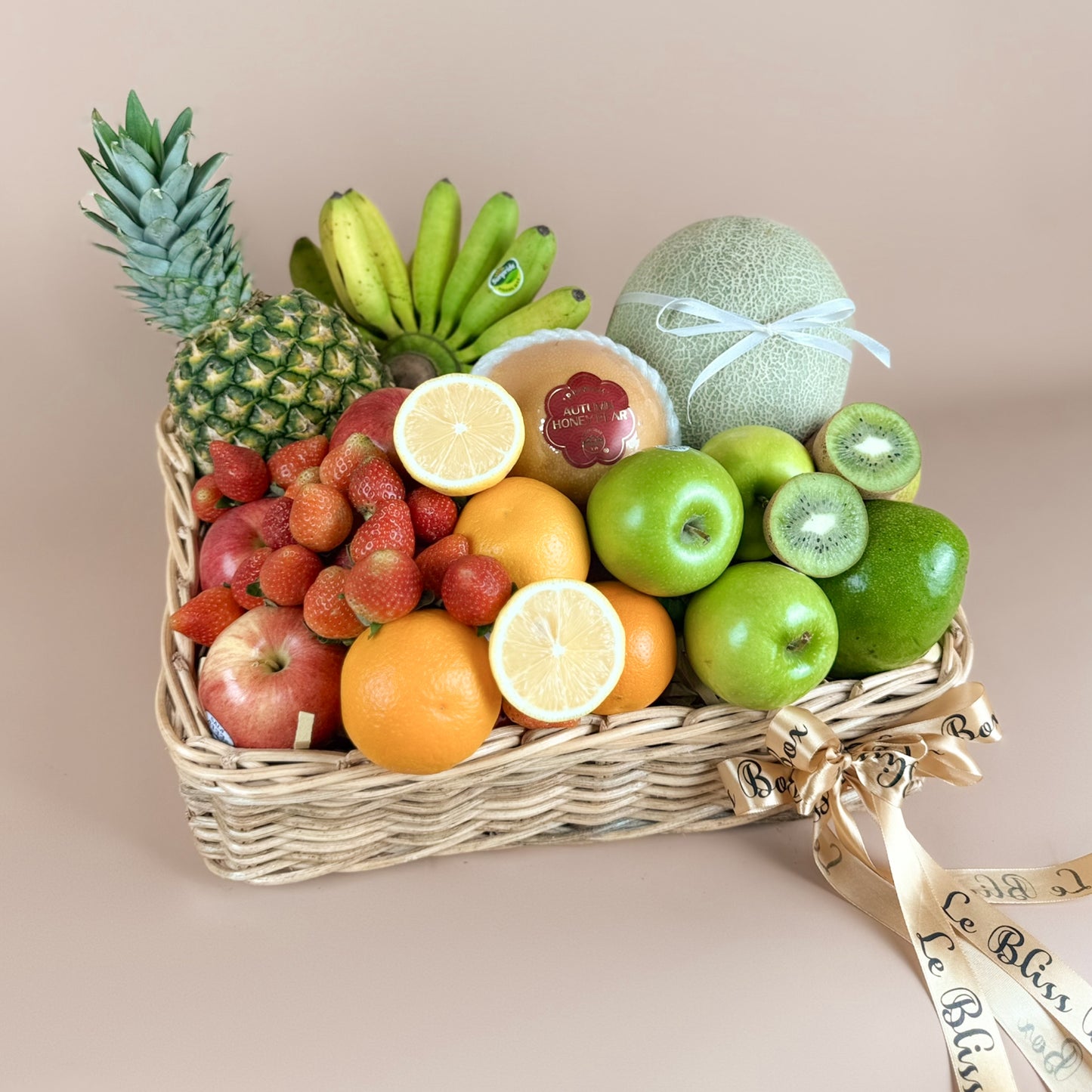 Colorful Summer Rattan Basket