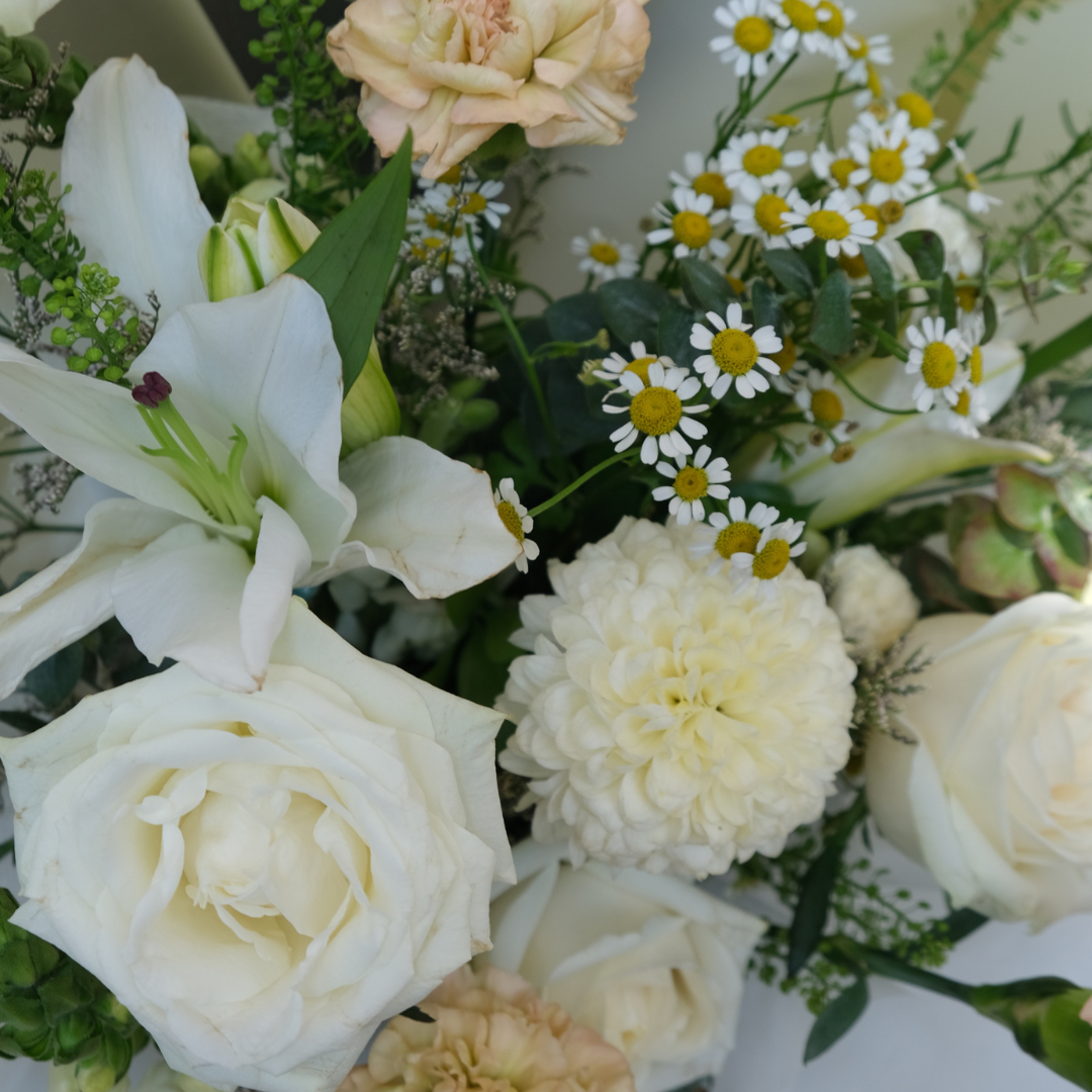 Garden White Yellow Bouquet