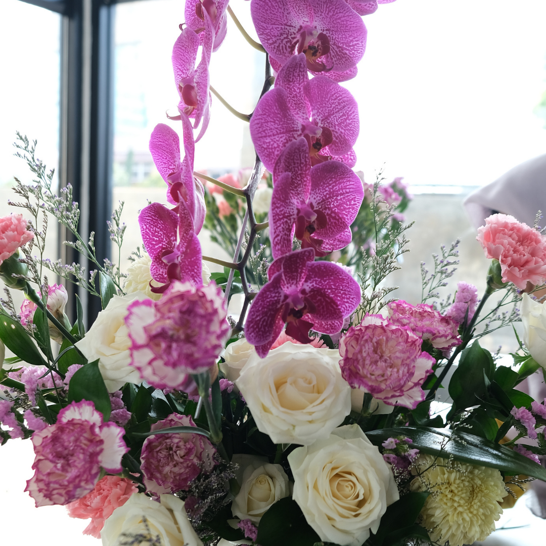 Sweet Purple Orchid Vase