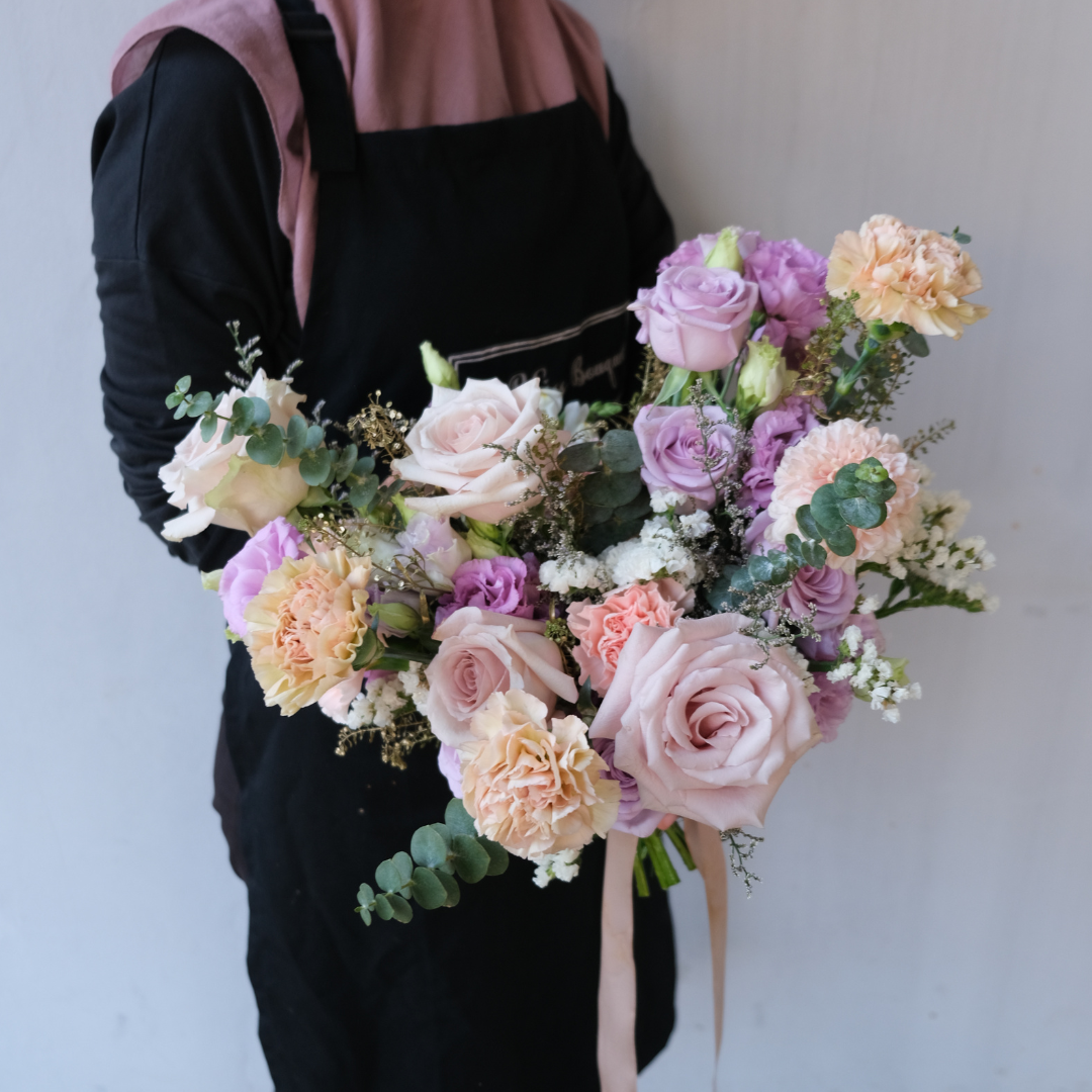 Quicksand Rose Lilac Bridal Bouquet