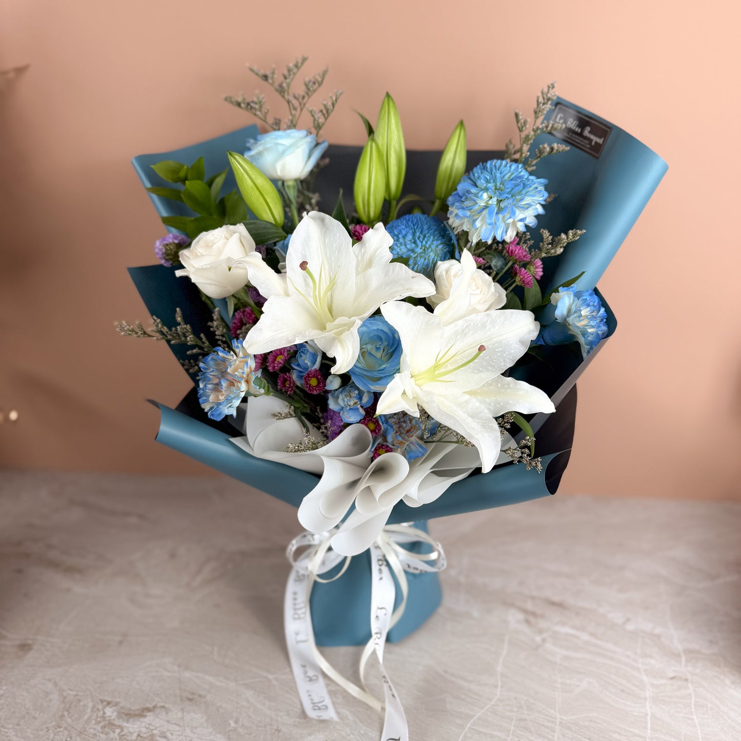 Blue Bouquet in a Vase