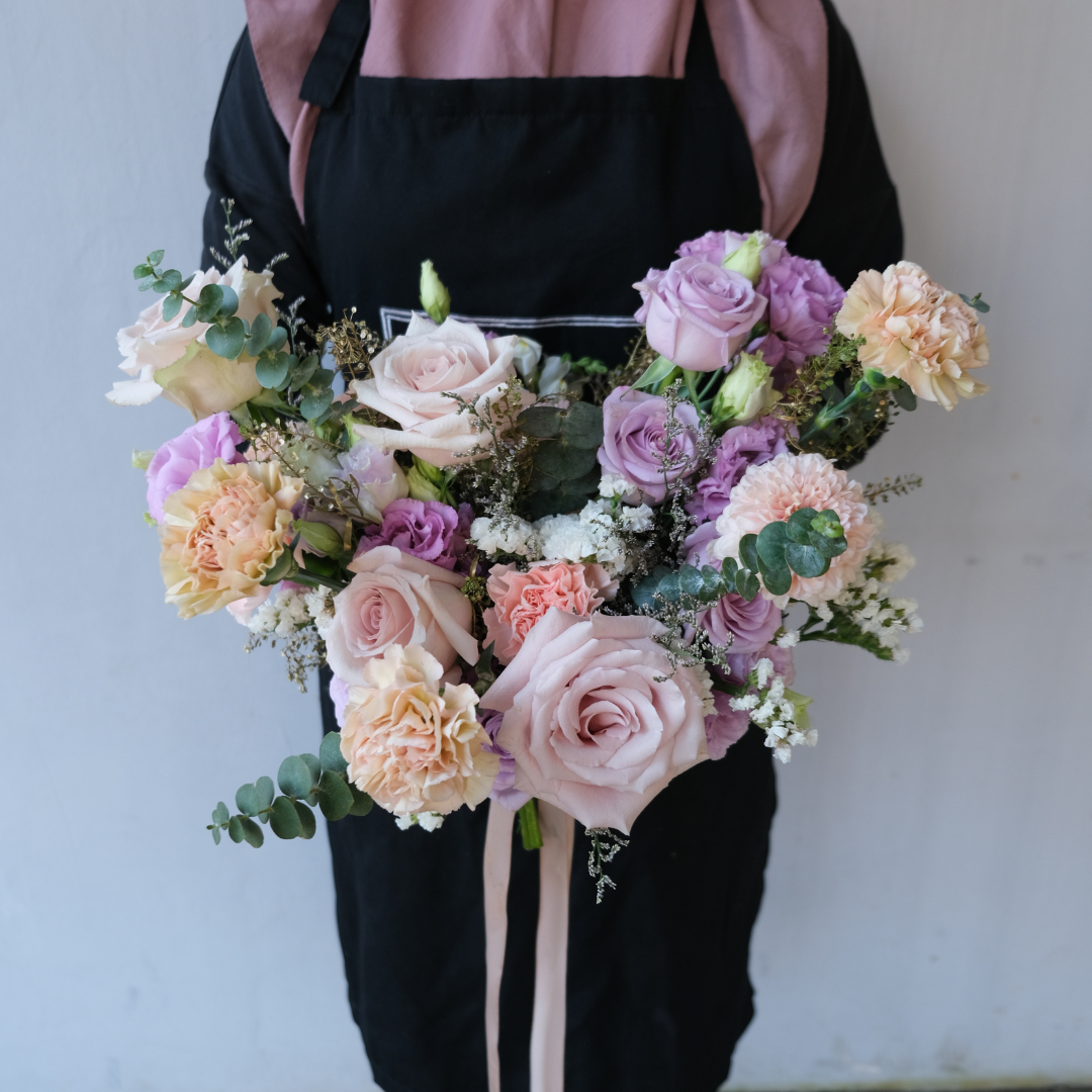 Quicksand Rose Lilac Bridal Bouquet