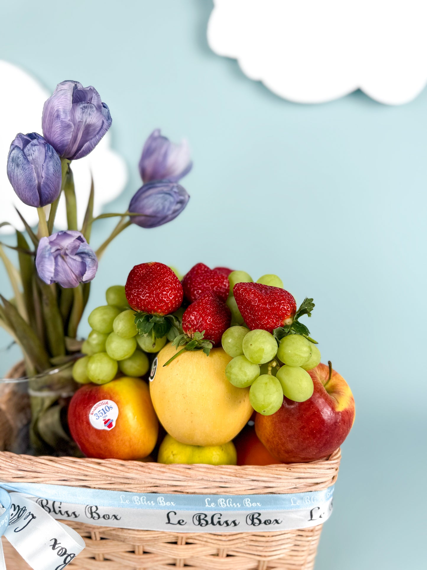 Baby Boy Tulip Fruit Parcel