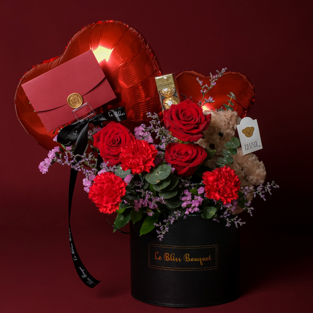 Love's Extravaganza: The Ultimate Valentine's Grandeur Package - Le Bliss Bouquet