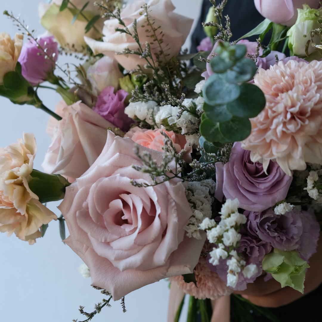 Quicksand Rose Lilac Bridal Bouquet