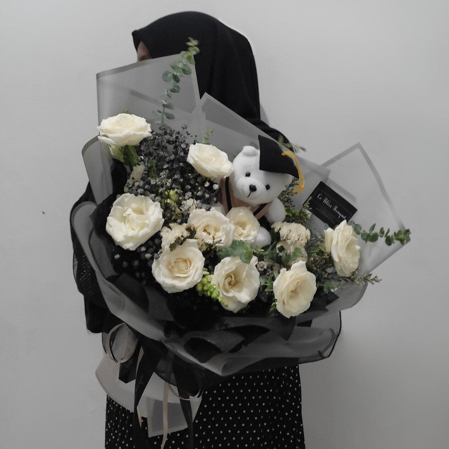 Monochrome Graduation Bouquet