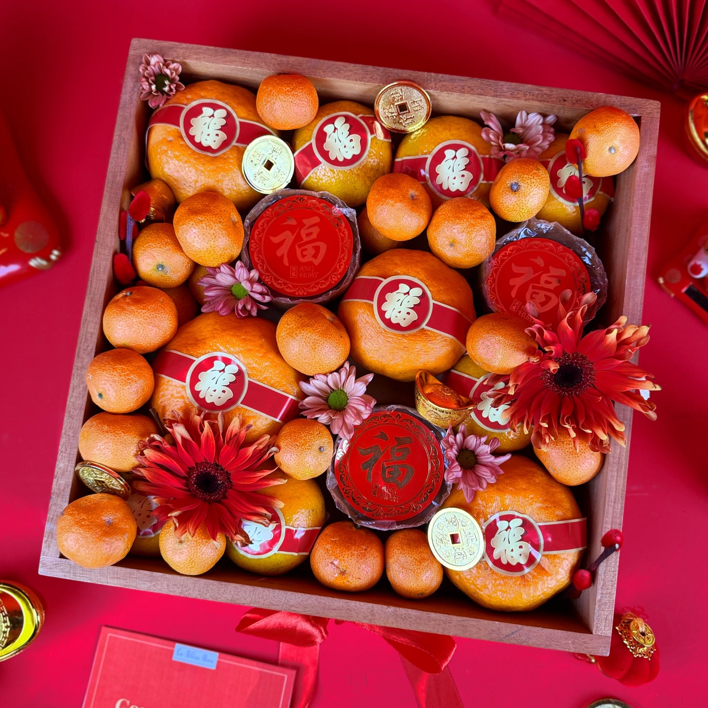 Mandarin Orange Wooden Box