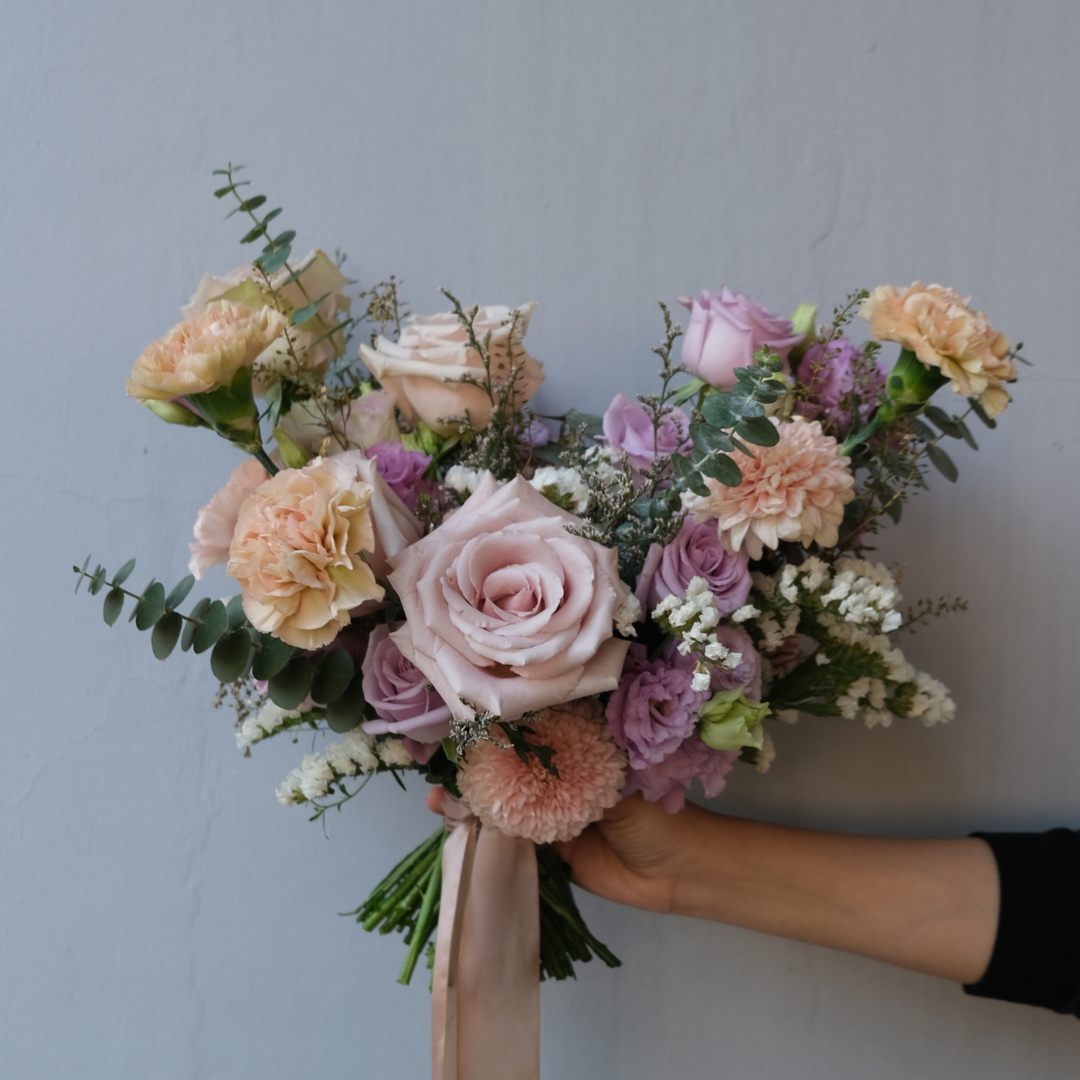 Quicksand Rose Lilac Bridal Bouquet