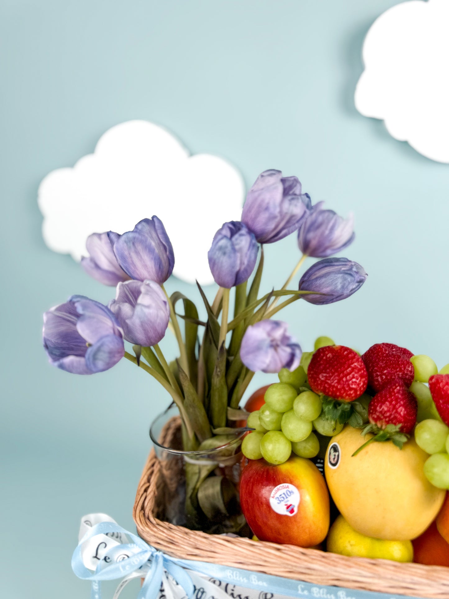 Baby Boy Tulip Fruit Parcel