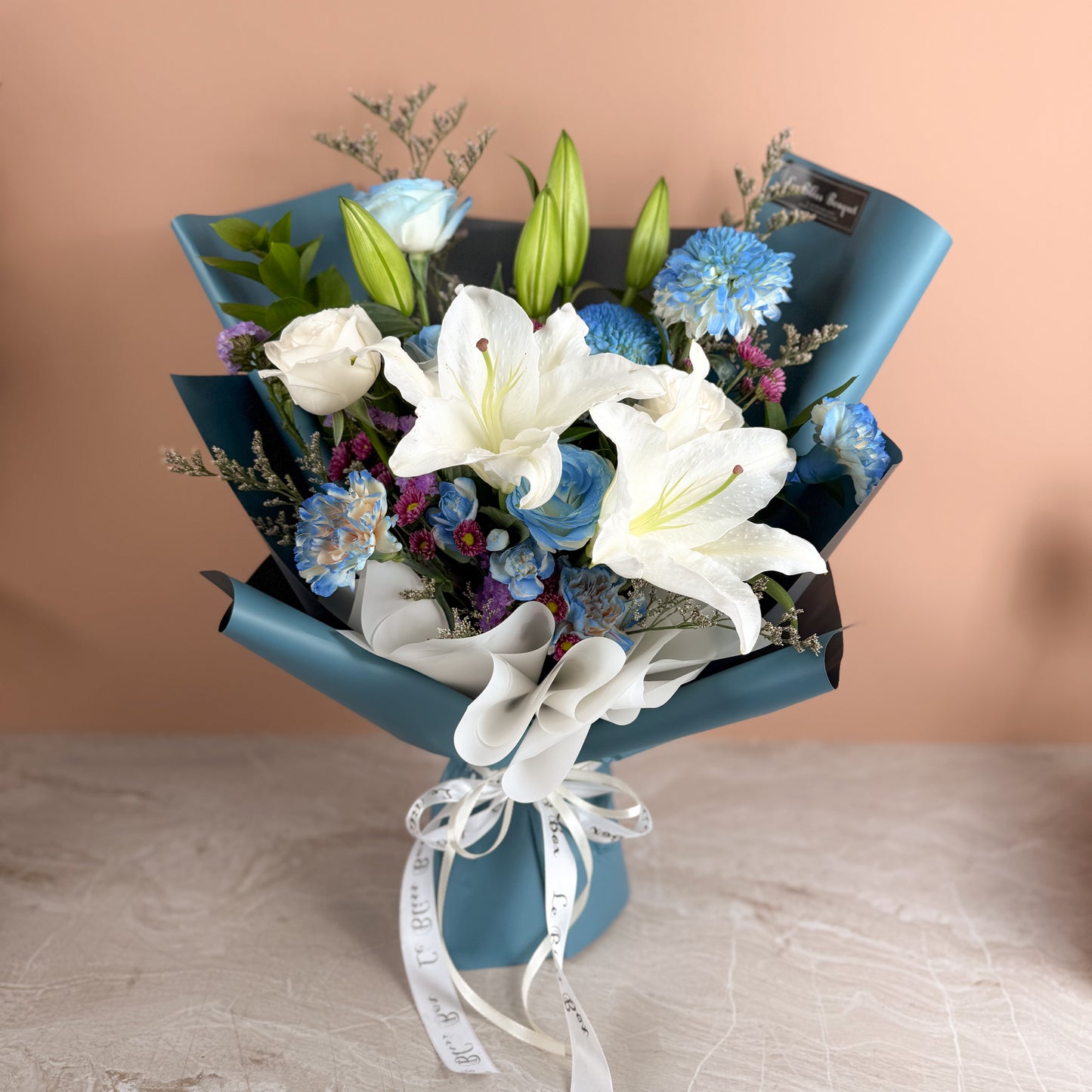 Blue Bouquet in a Vase