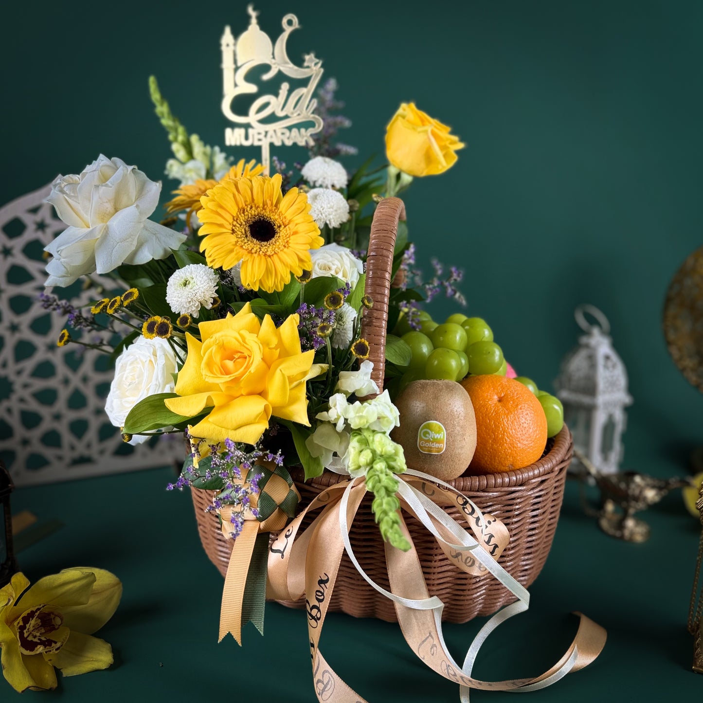 Golden Eid Bloom Basket