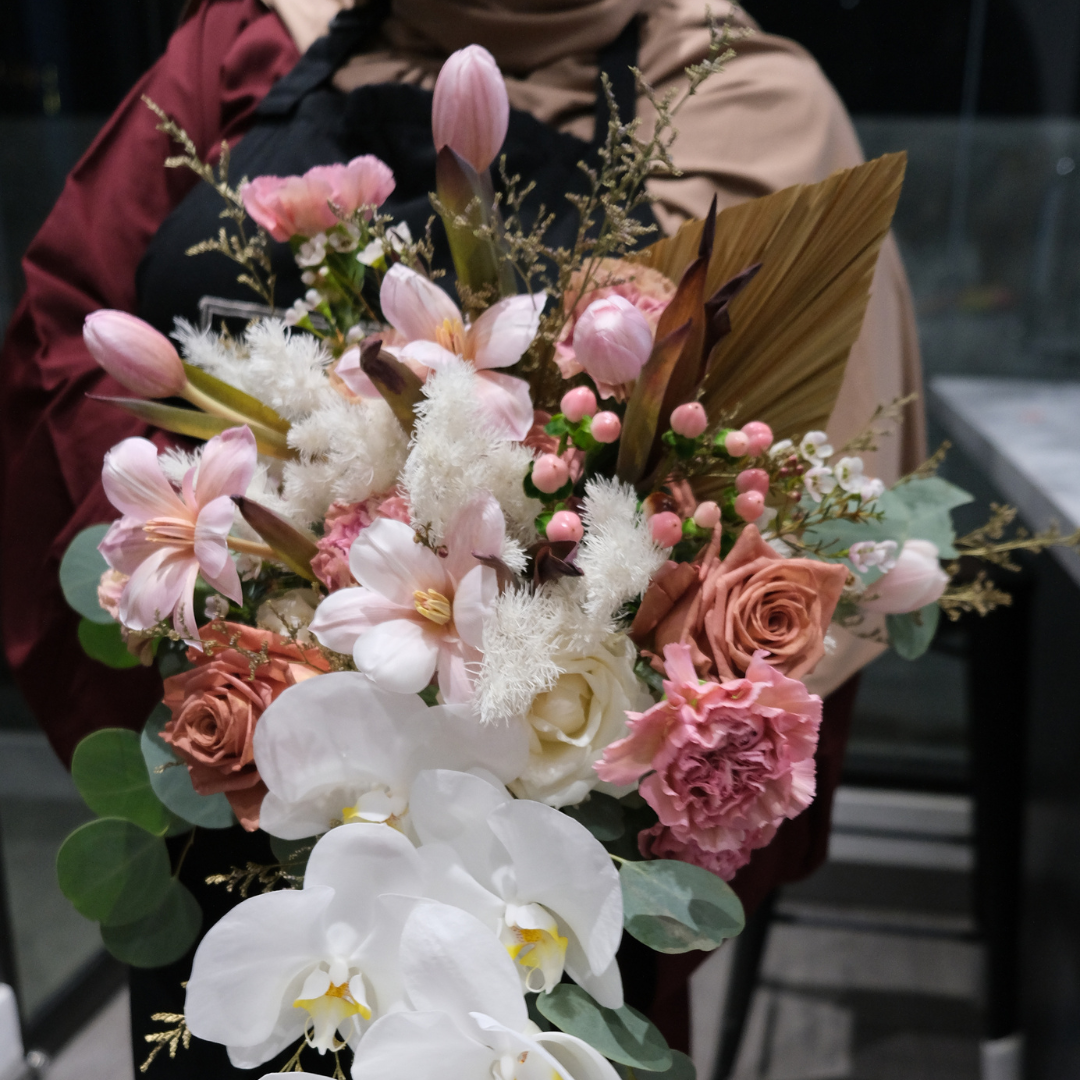 Barista Cascade Bridal Bouquet Jakarta