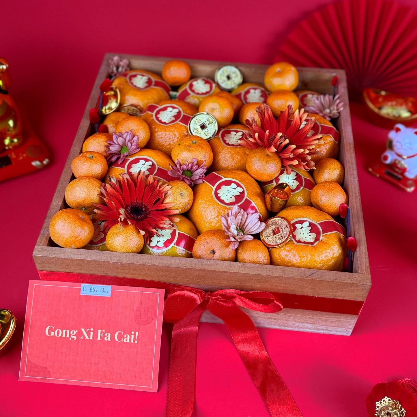 Mandarin Orange Wooden Box