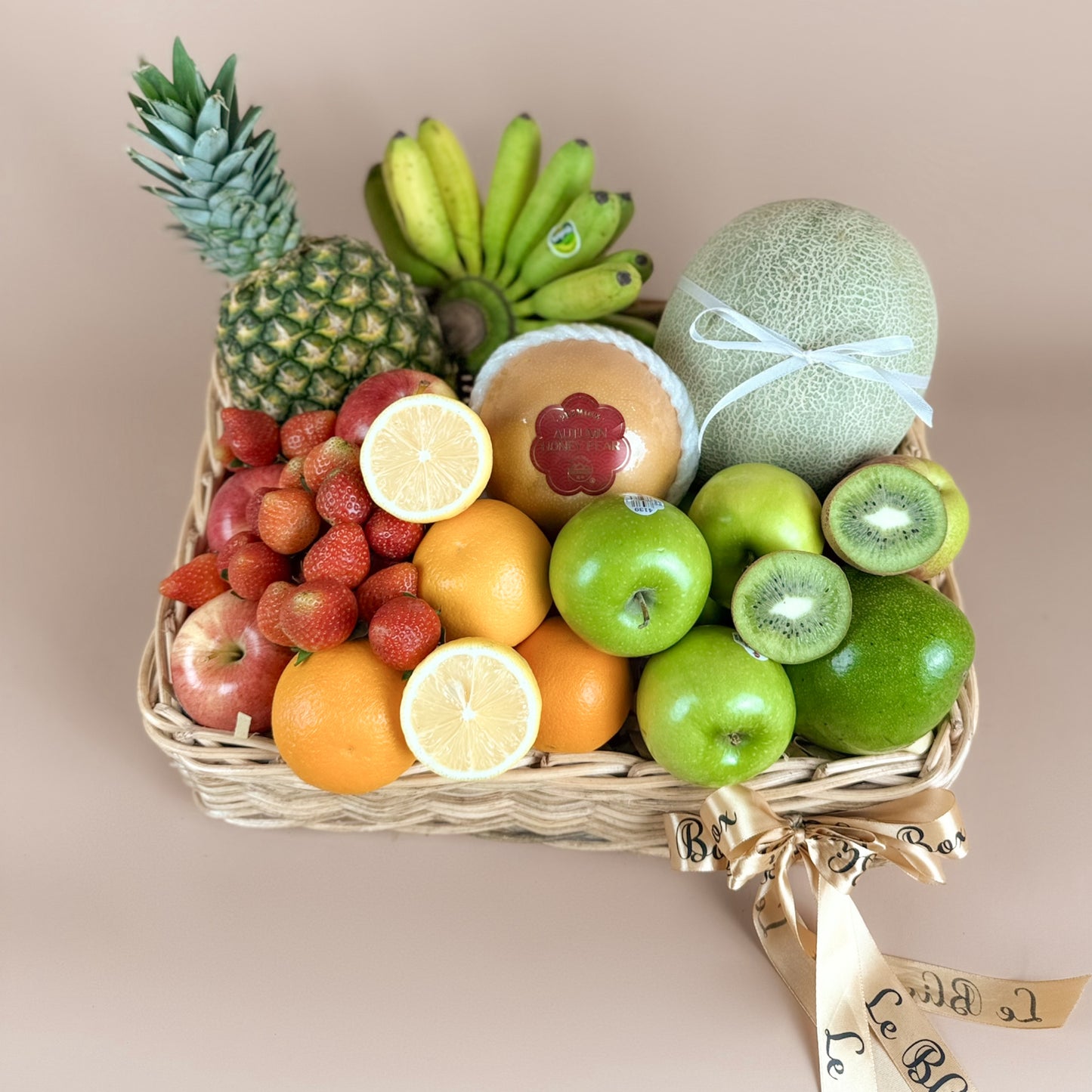 Colorful Summer Rattan Basket