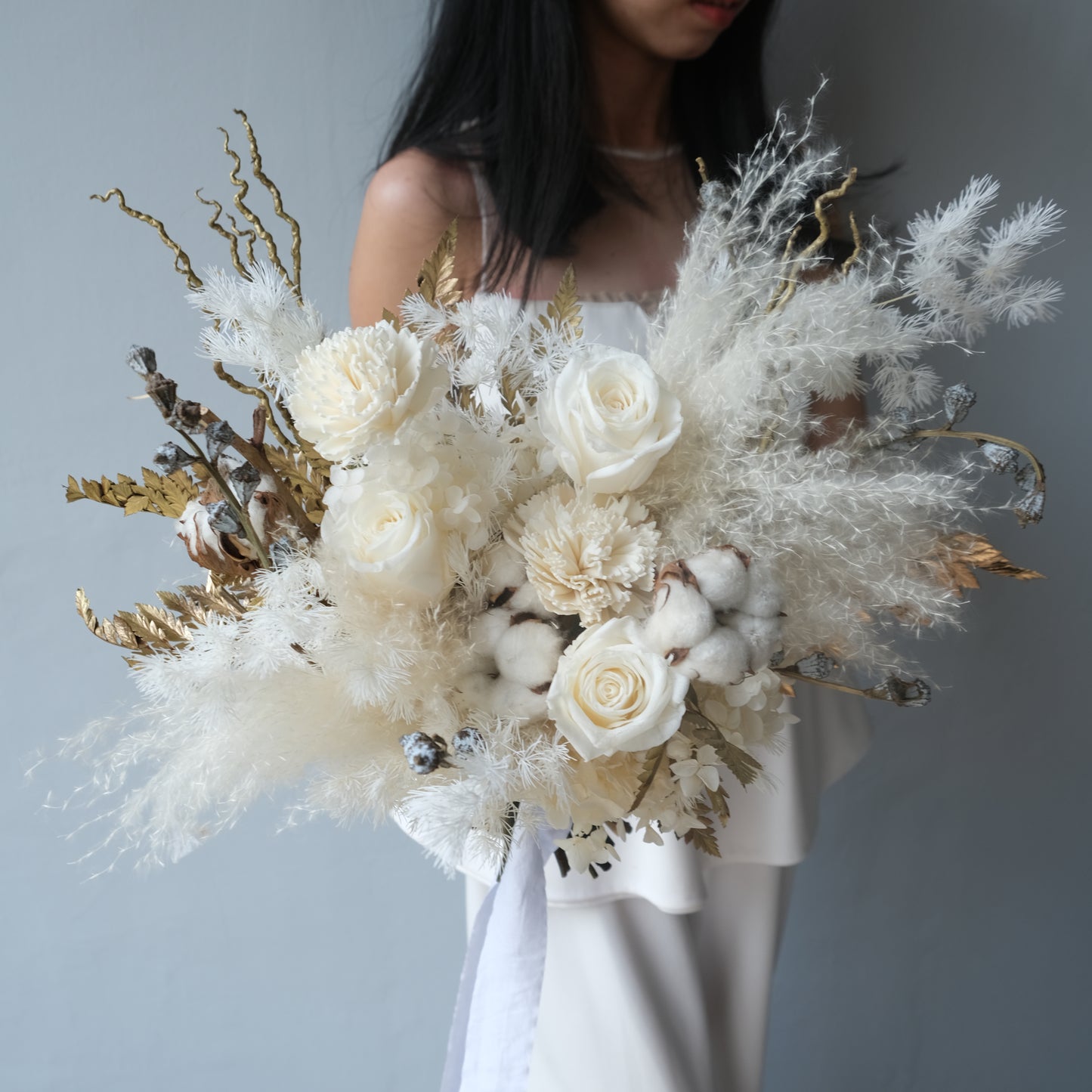 Preserved Snow White Bridal Bouquet