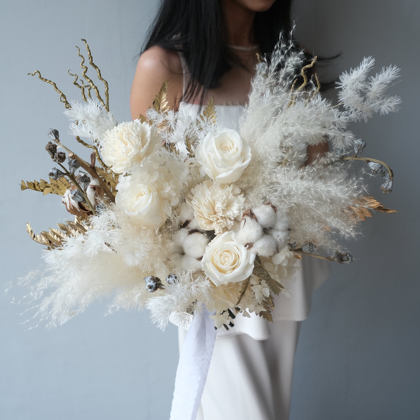 Preserved Snow White Bridal Bouquet