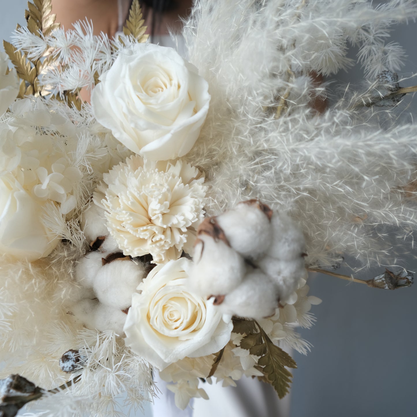 Preserved Snow White Bridal Bouquet