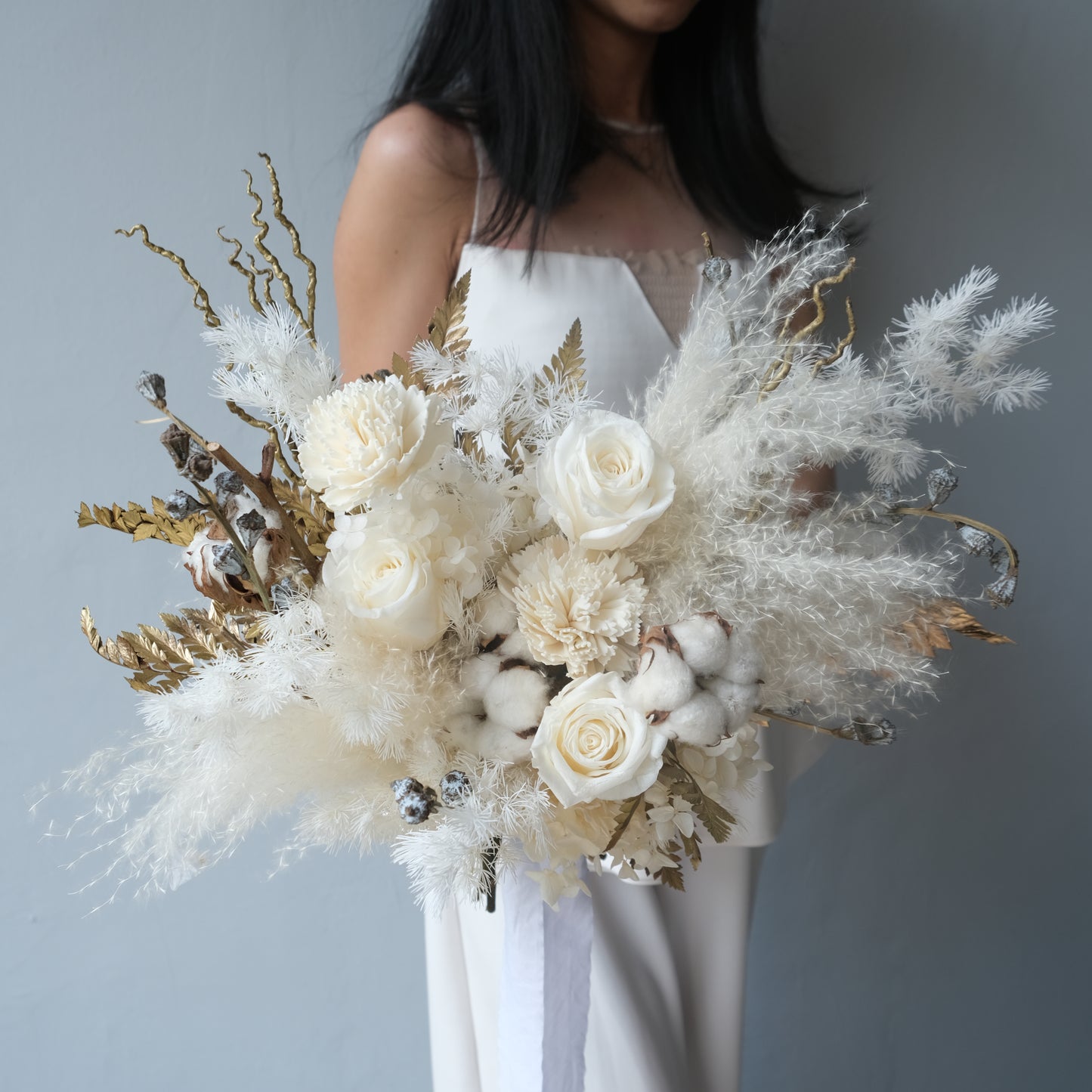 Preserved Snow White Bridal Bouquet