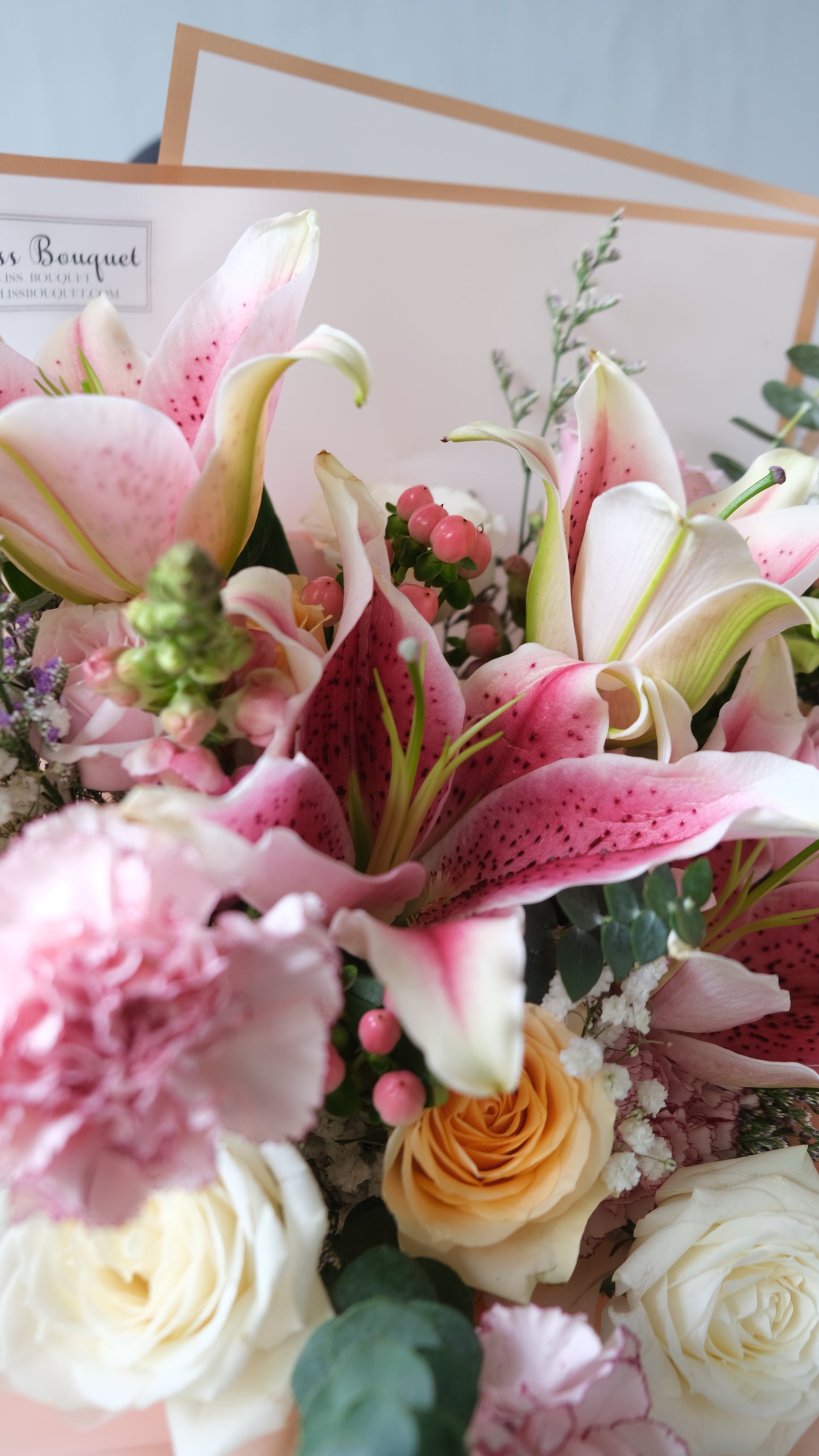 Lily Peach Bouquet