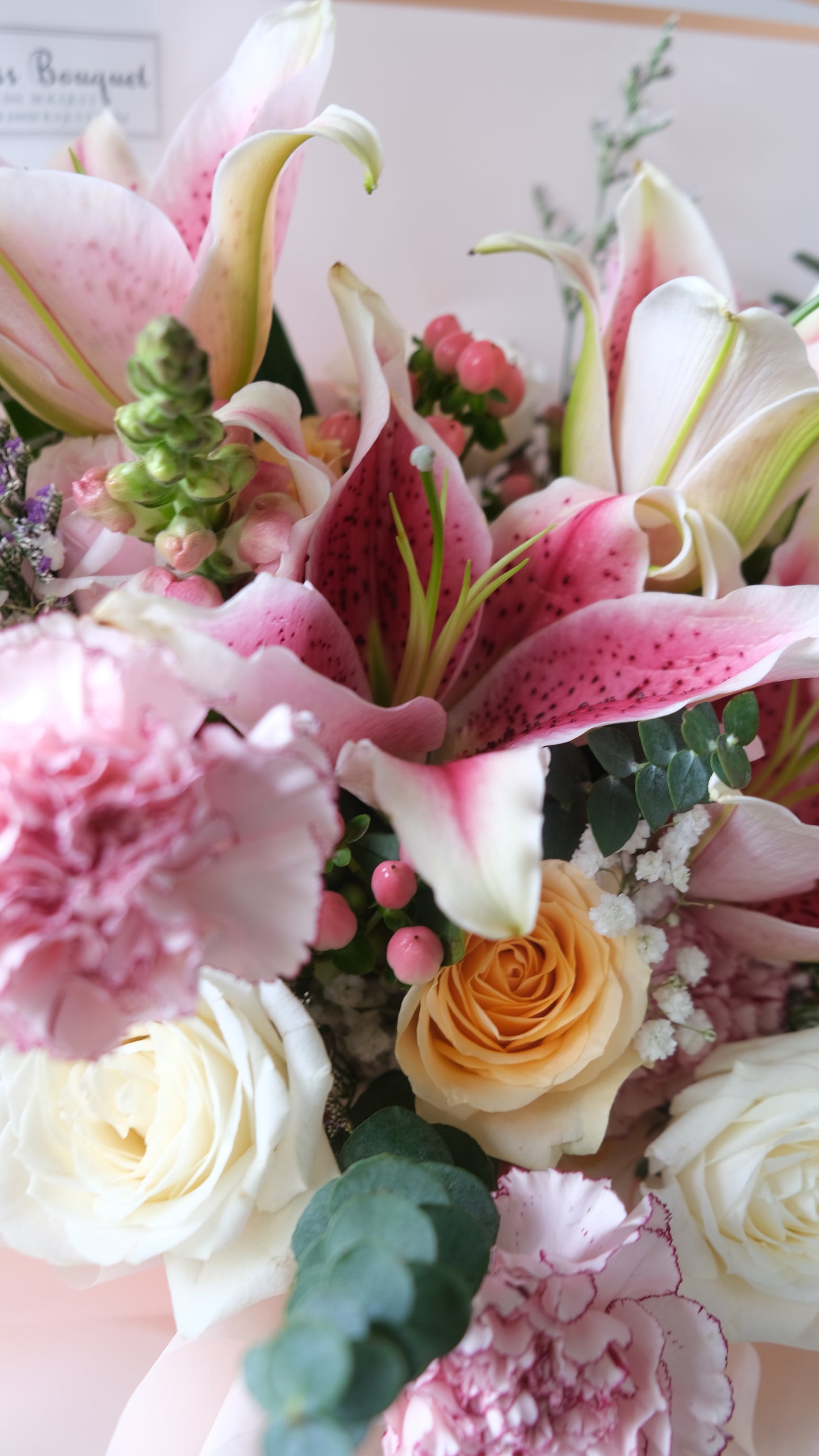 Lily Peach Bouquet