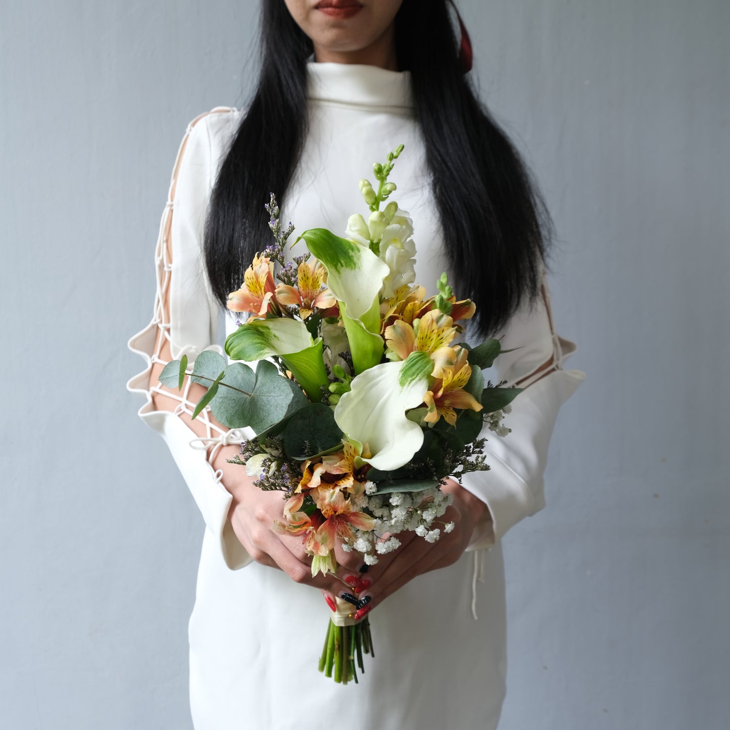 Calla Lily Posy Wedding Bouquet Jakarta