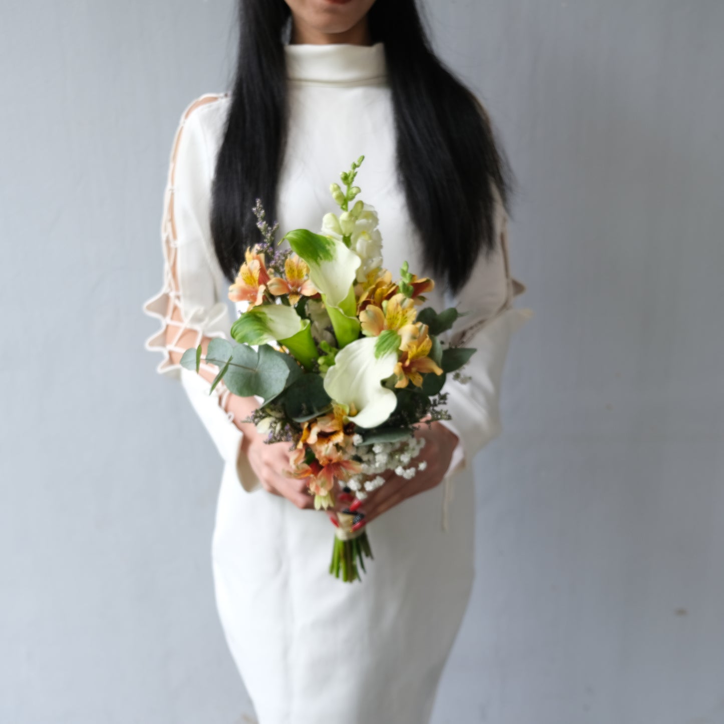 Calla Lily Posy Wedding Bouquet Jakarta