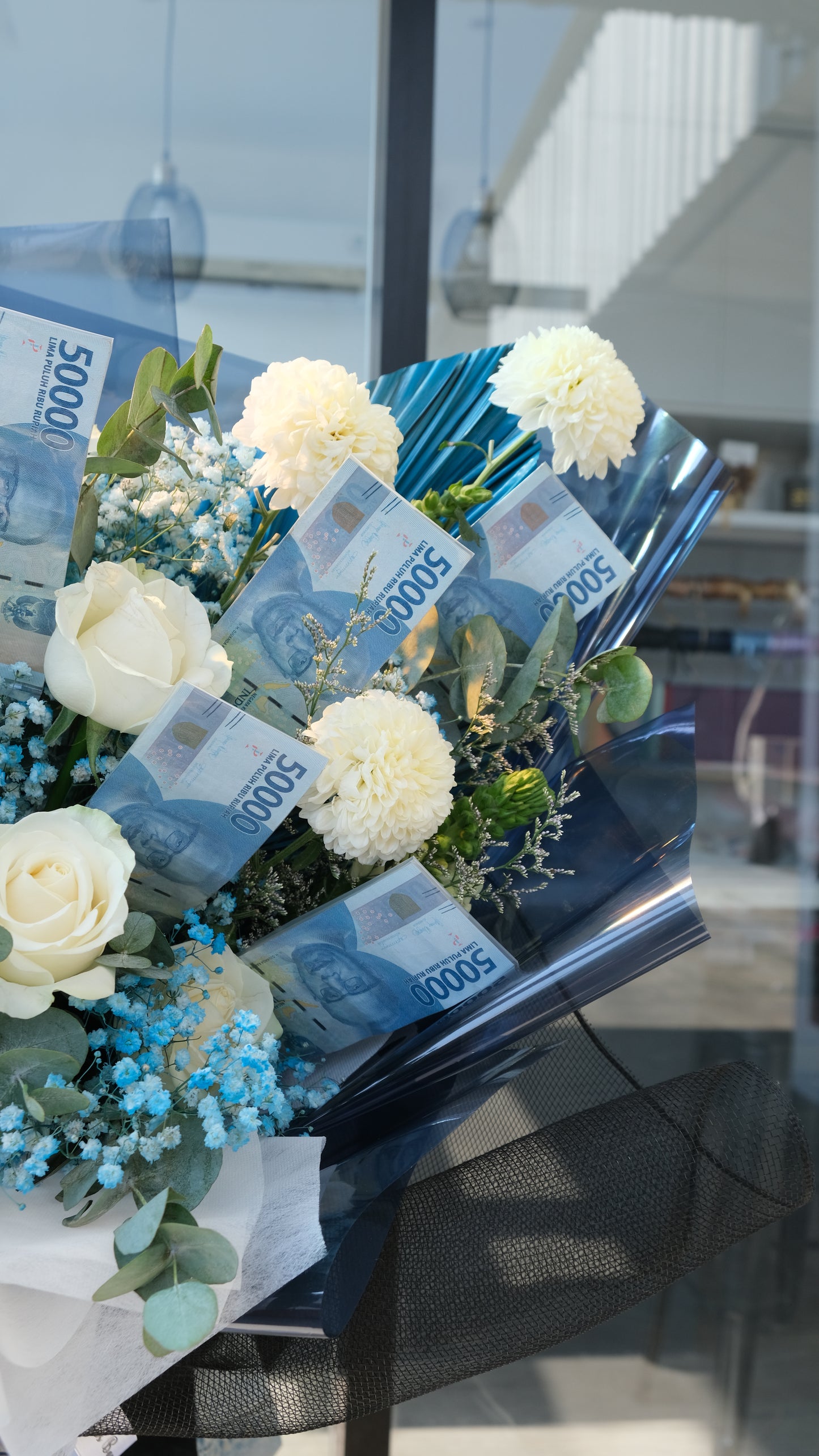 Blue Money Bouquet
