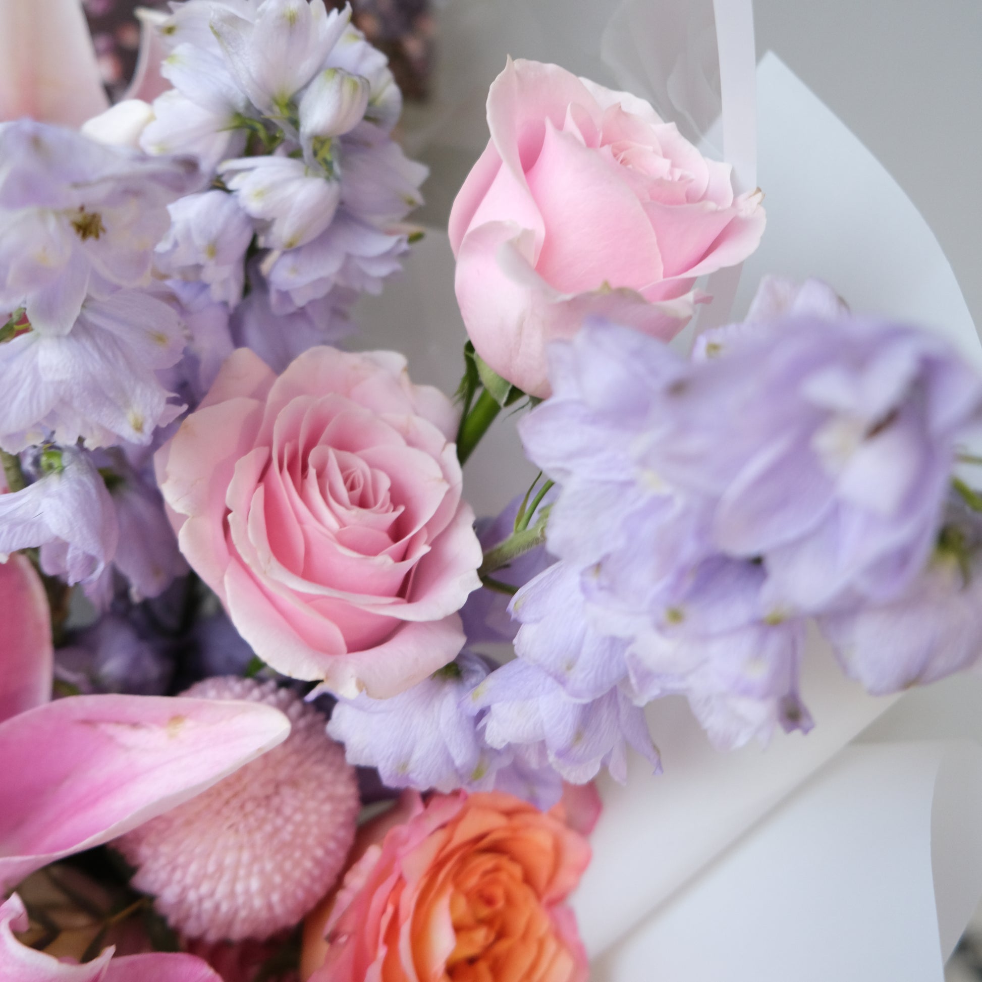 Delphinium Lily Bouquet - Le Bliss Bouquet