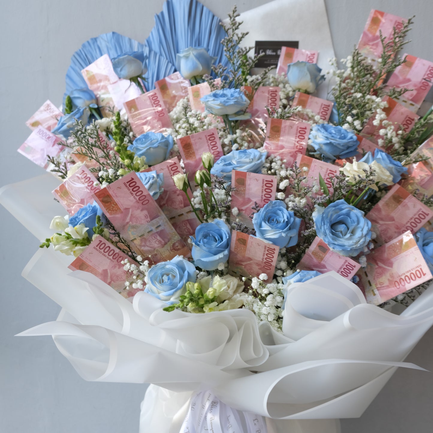 Grand Blue Human Size Money Bouquet | 40 Lembar