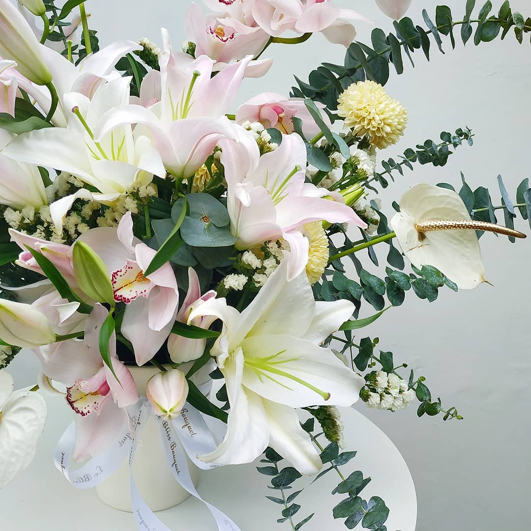 Grand Lily Cymbidium Vase Arrangement