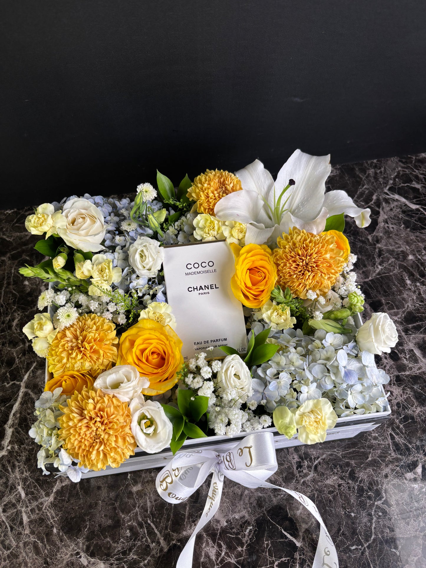 Coco Mademoiselle Perfume Flower Box