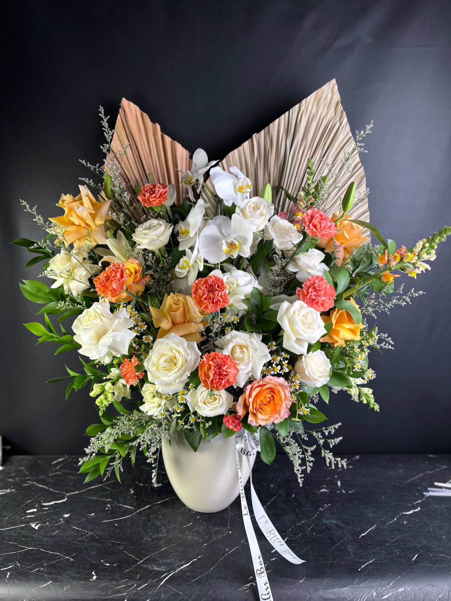 Free Spirit White Grand Vase