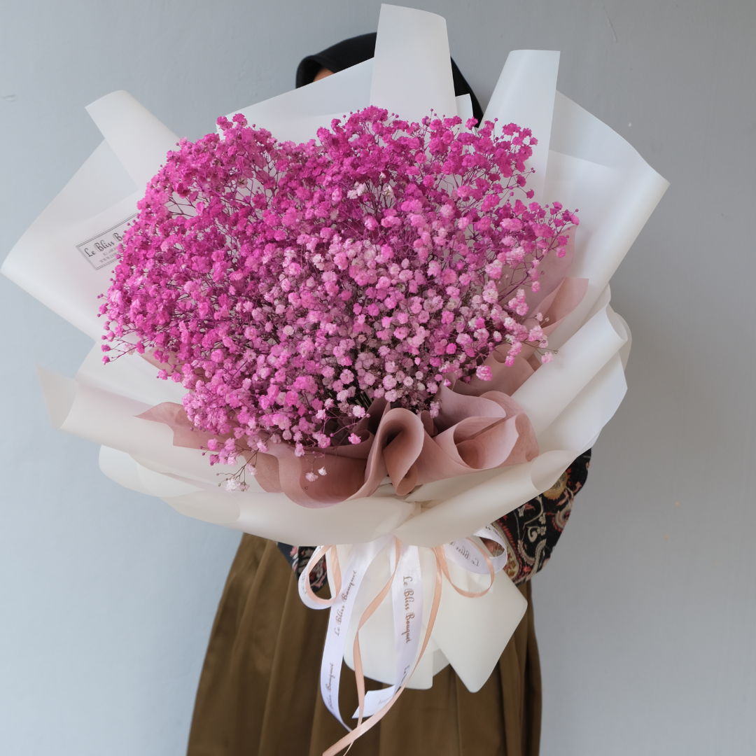 Pink Baby's Breath Bouquet - Le Bliss Bouquet
